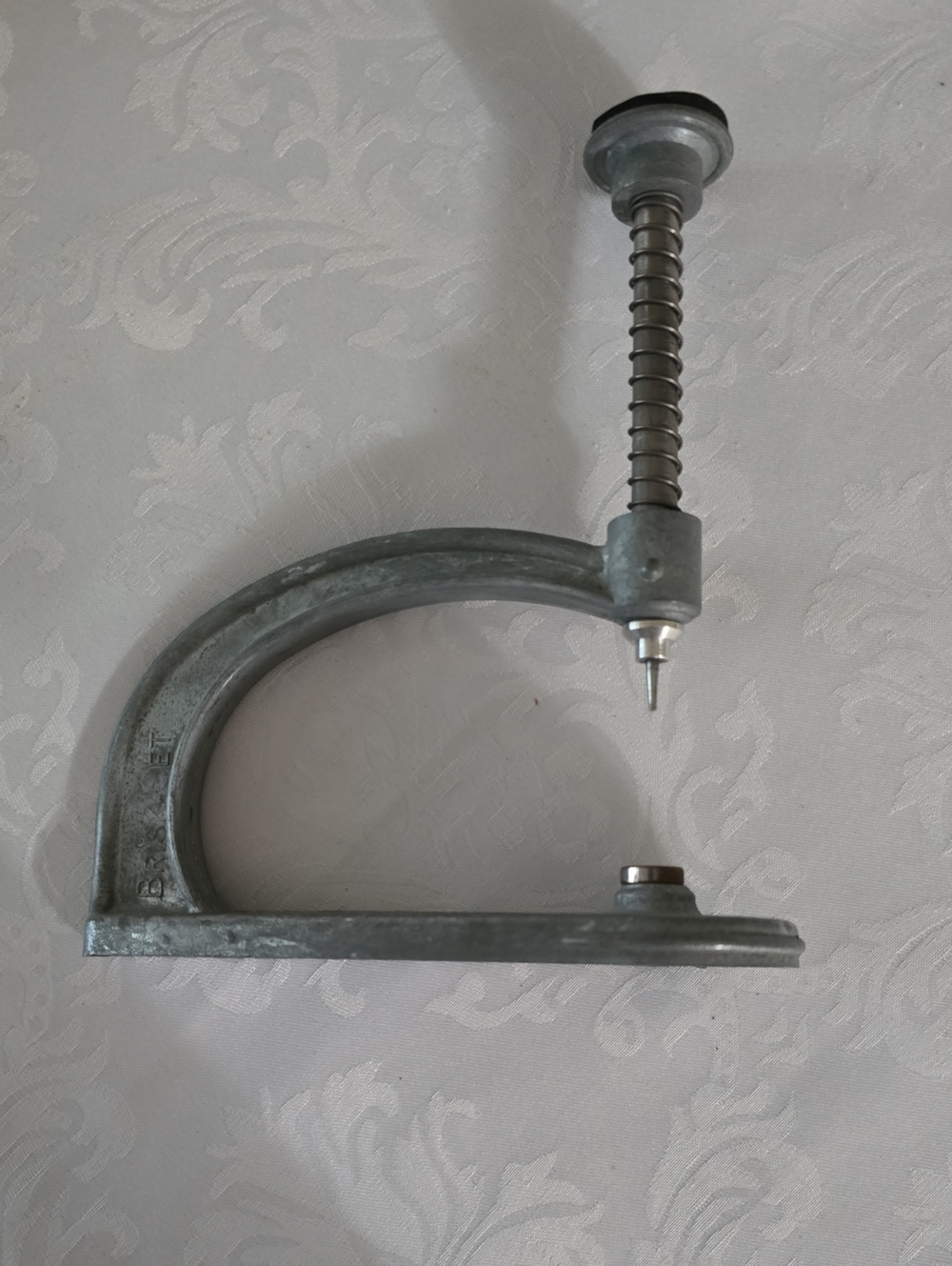 Vintage Heavy-Duty BRISK Metal Grommet Press in Brushed Silver
